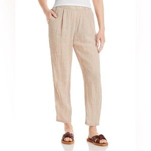 NWT Eileen Fisher linen tapered ankle pants